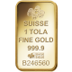1 Tola Suisse Gold bar 