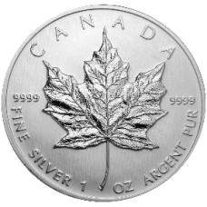Canadian Maple Leaf Silver Coin 1Oz